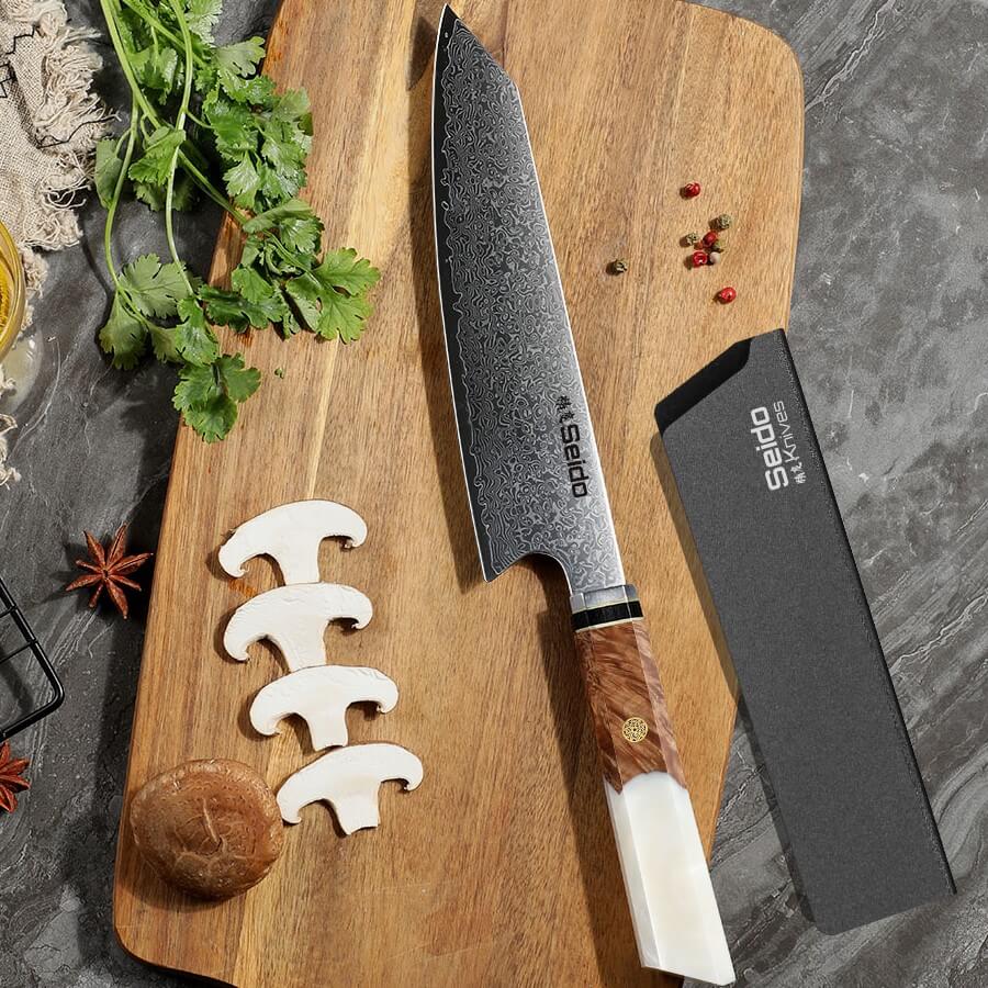 Kiritsuke Damascus Japanese Chef Knife - Misc image 7