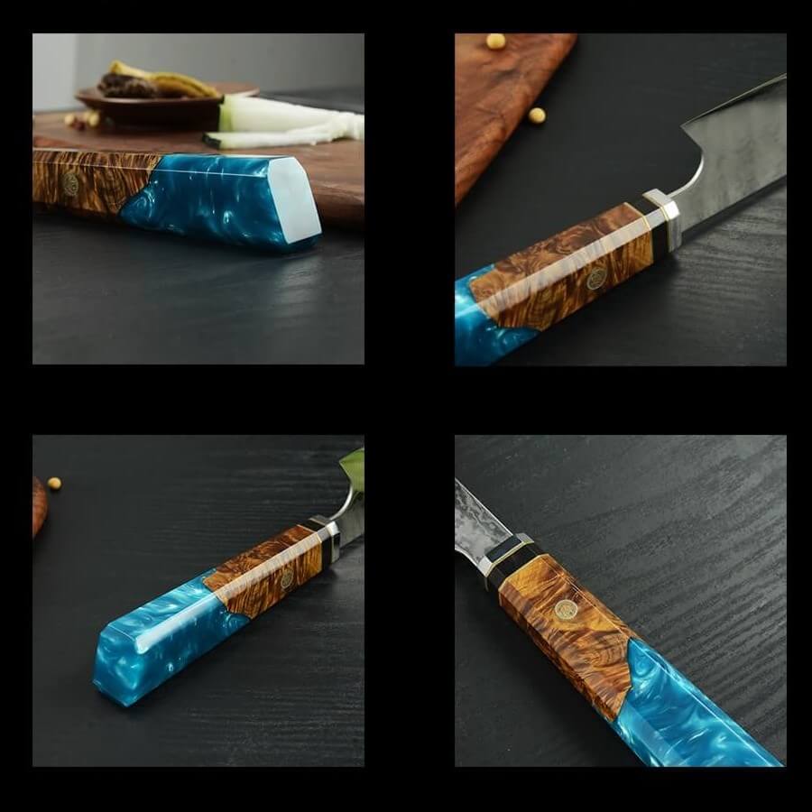 Kiritsuke Damascus Japanese Chef Knife - Misc image 10