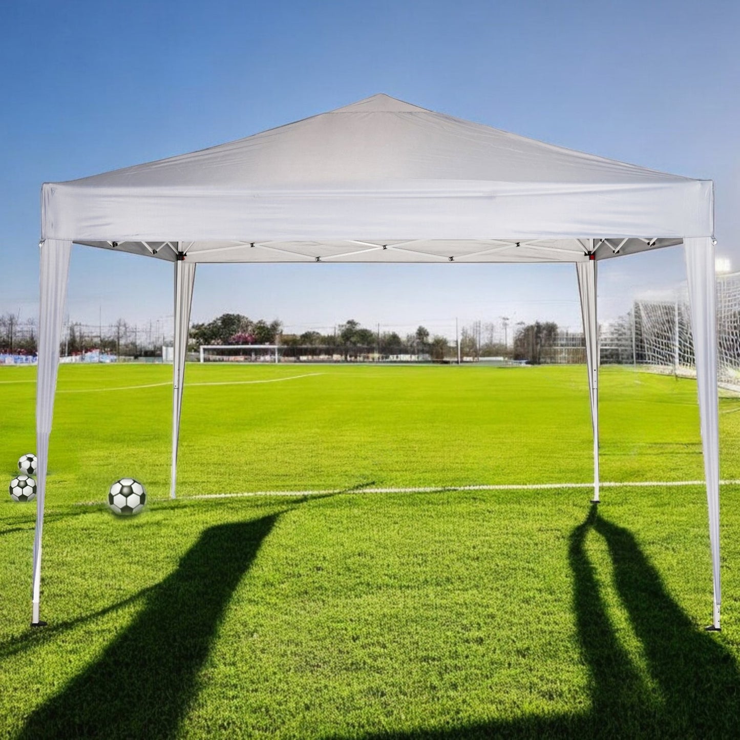 Pop-Up Gazebo, Grey, 10-ft x 10-ft x 8-ft. - Outdoor Furniture image 1