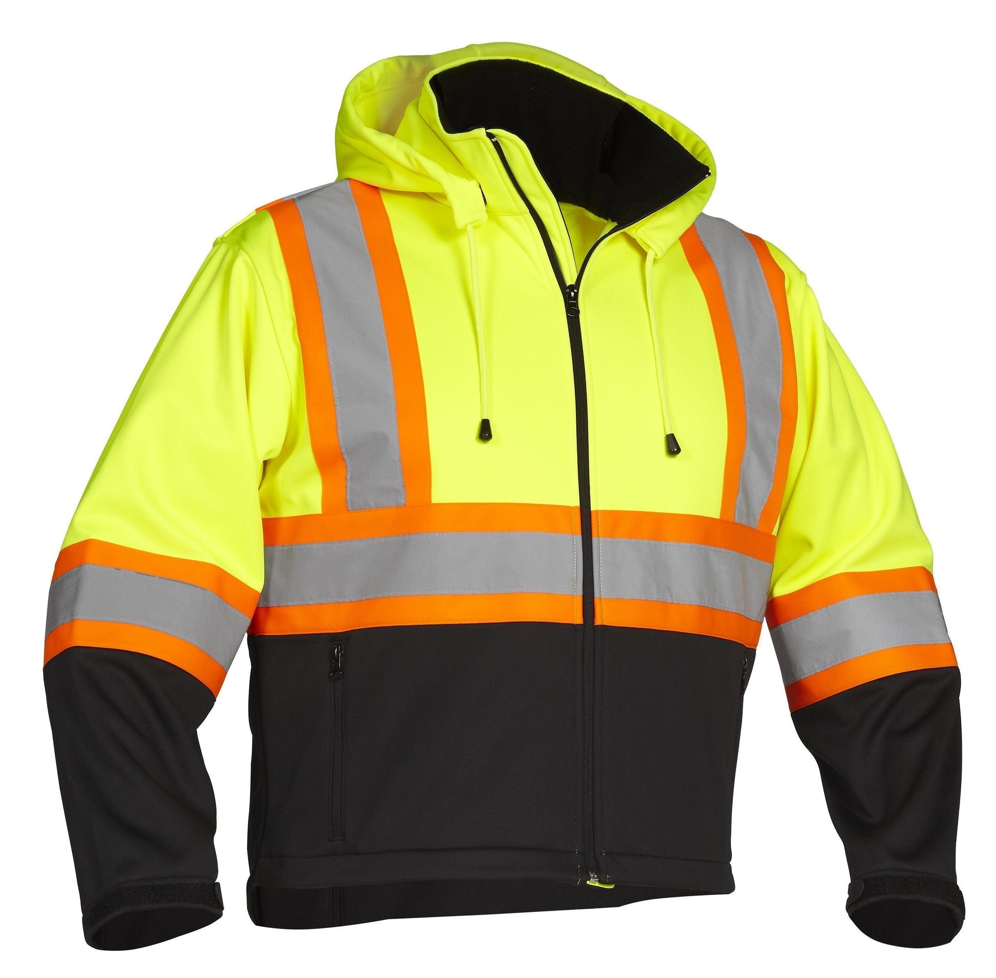 Re-Engineered Hi Vis Safety Softshell Jacket - Apparel image 3