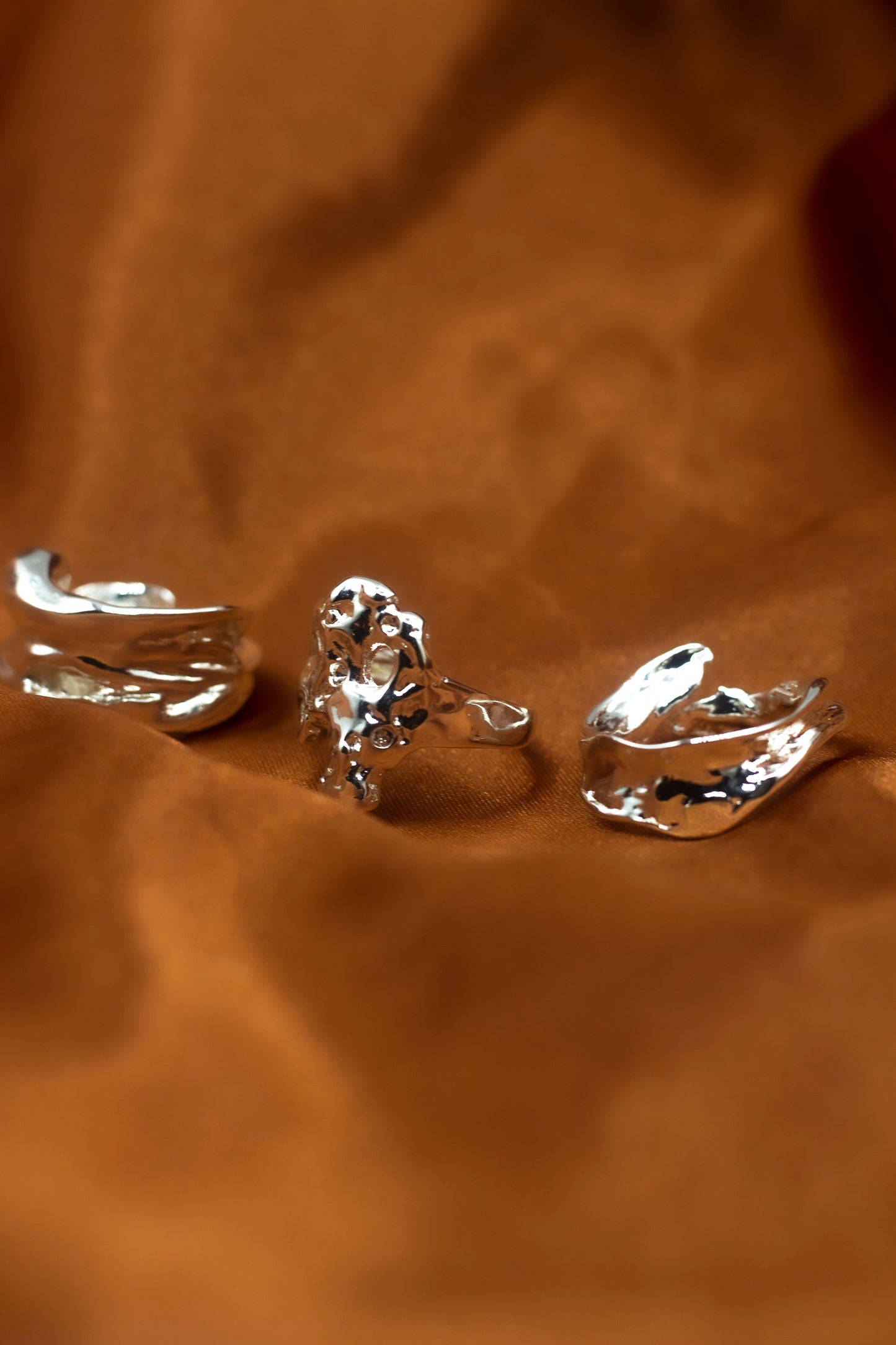Ella Lava Ring Trio (Set of 3) - Jewelry image 8