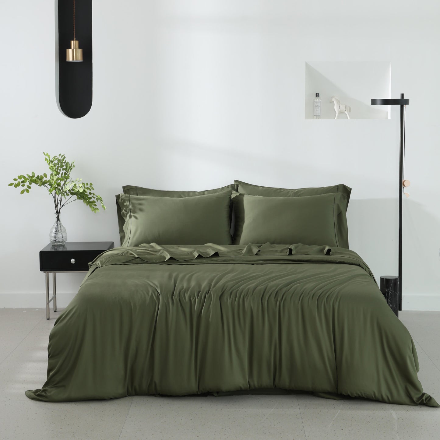 100% Rayon 300TC from Bamboo Sateen Sheet Set from Twin Ducks - Bedding image 7