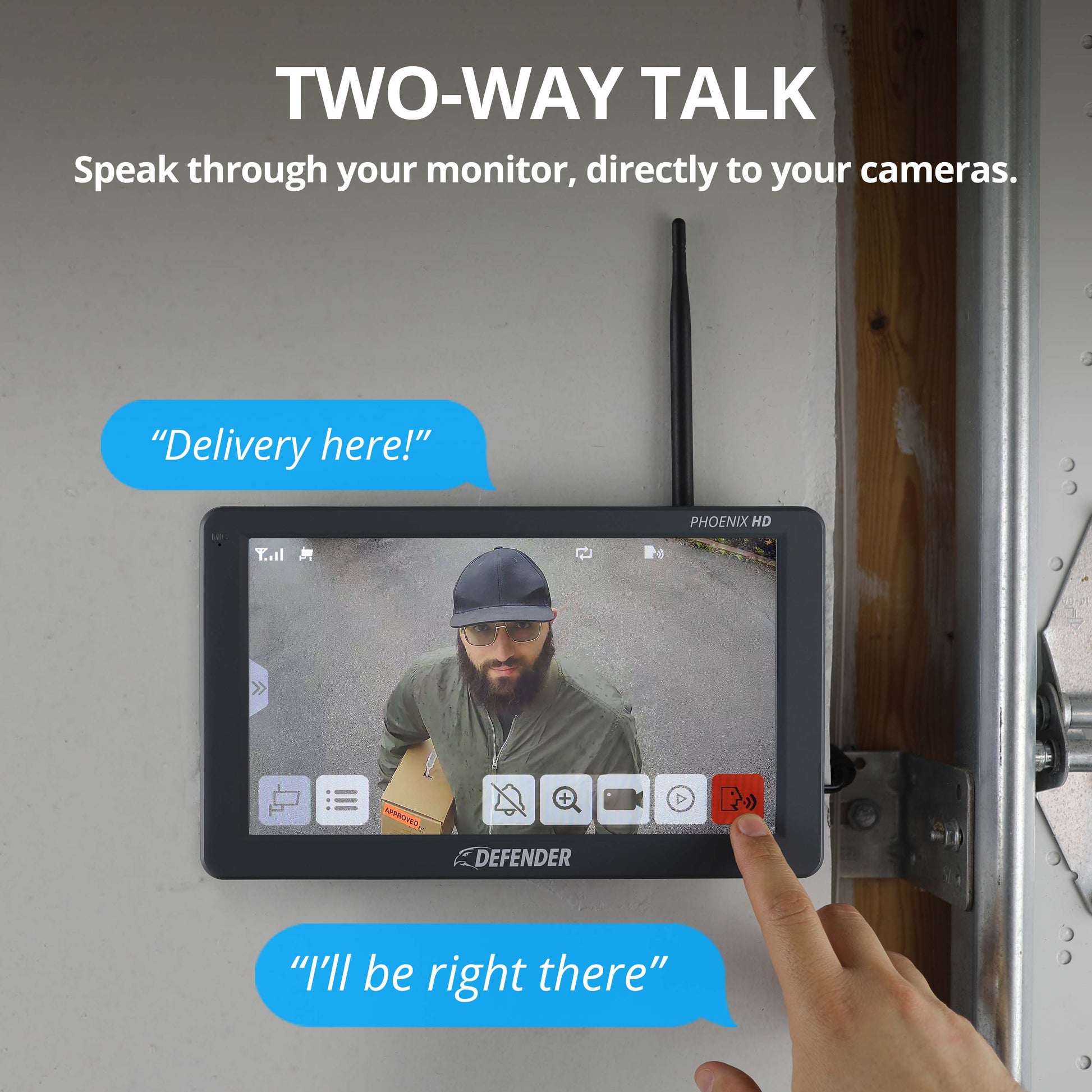 PHOENIXHD Non-WiFi Plug-in Power Security System with 10.1” HD Monitor & 2 Cameras - Misc image 7