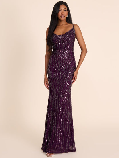 Sequin Animal Print Gown - Misc image 2