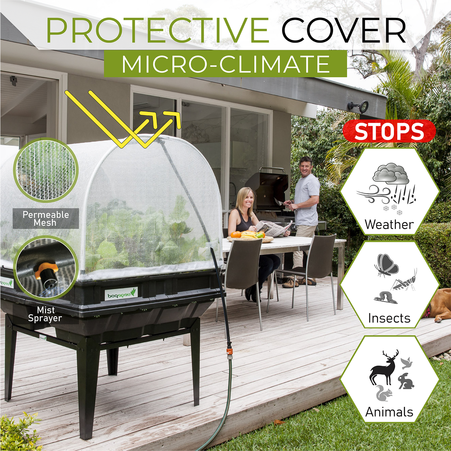 Large Raised Garden Bed with Garden Cover - Furniture image 5
