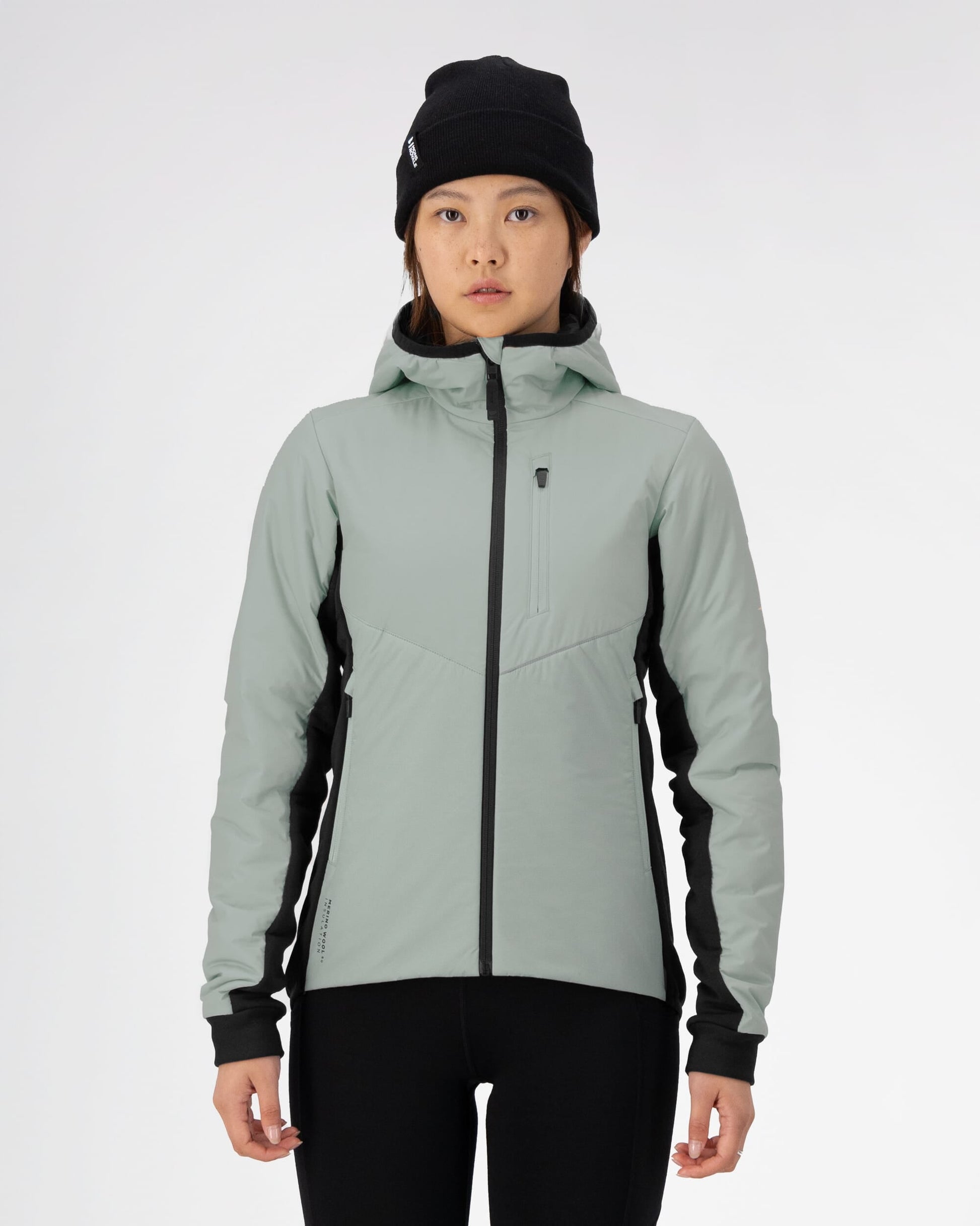 Arete Merino Insulated Hooded Jacket - Eucalyptus - Misc image 1