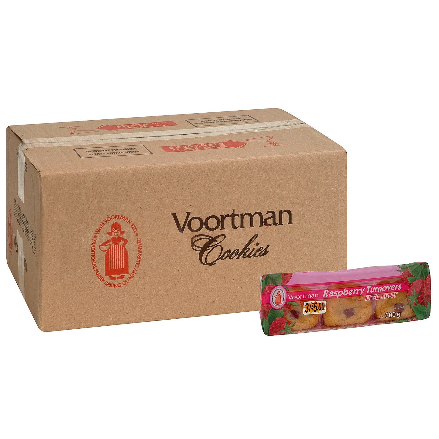 Voortman Raspberry Turnover 12x300g [$3.58/ea] - Kitchen & Dining image 3