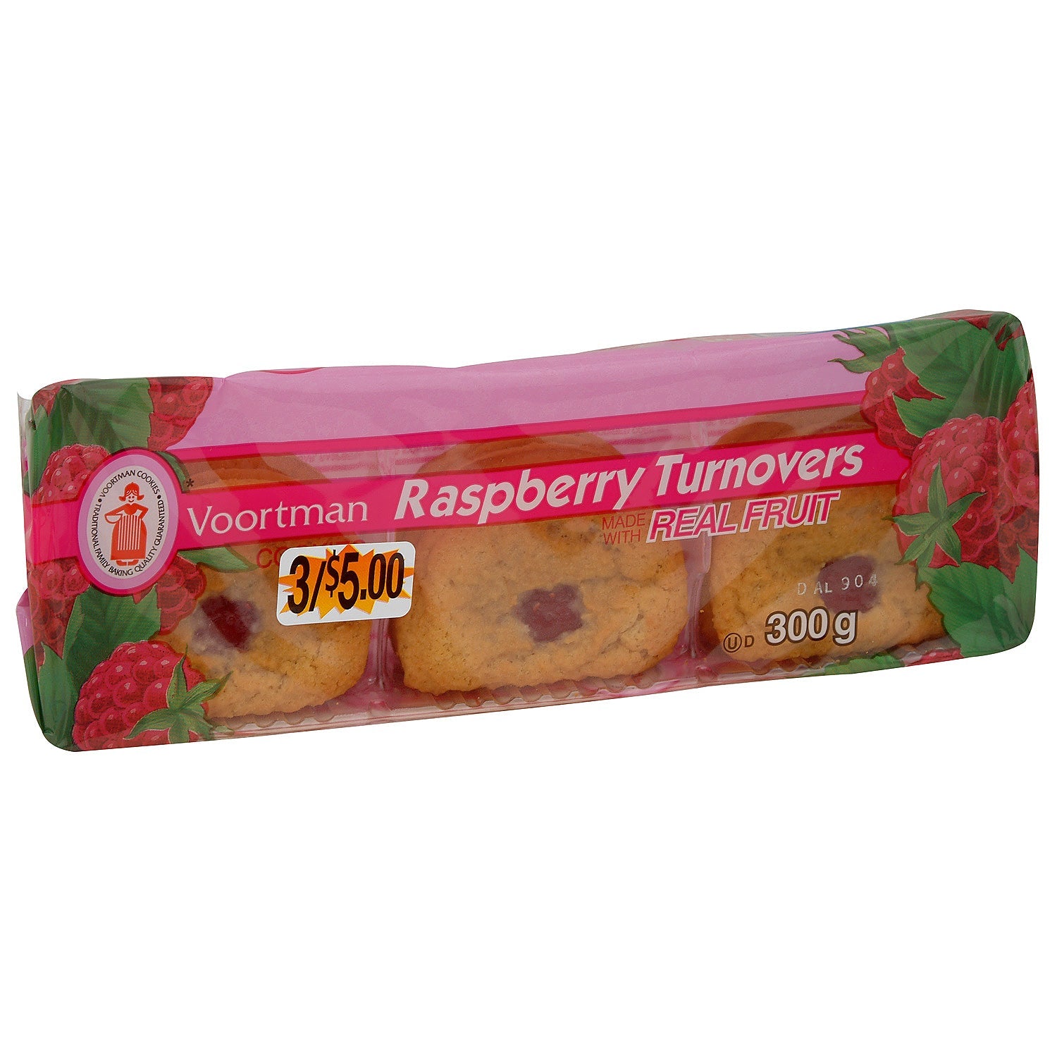 Voortman Raspberry Turnover 12x300g [$3.58/ea] - Kitchen & Dining image 1