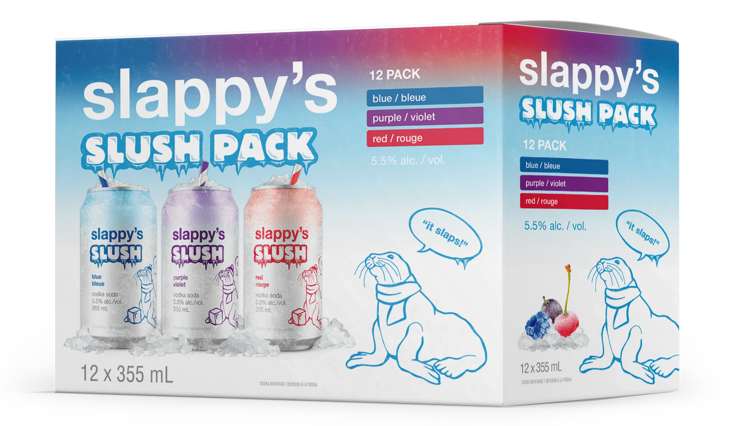 SLAPPYS SLUSH PACK MIXER 355ML 12PK CAN @ Southgate [1056376] - Misc image 1
