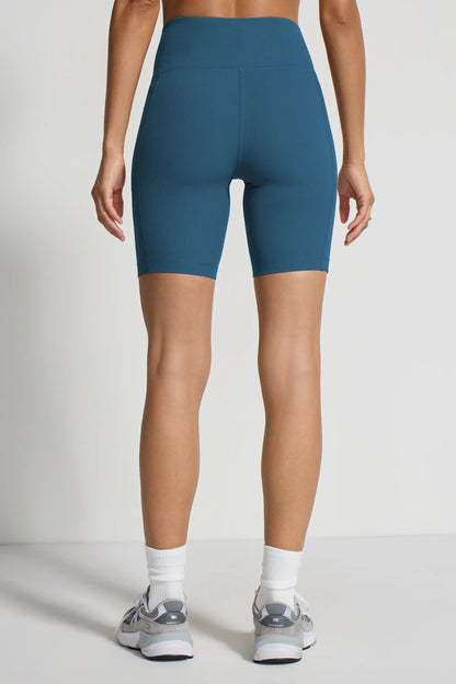 Women's Active Ribbed Biker Short - Blue - Misc image 5