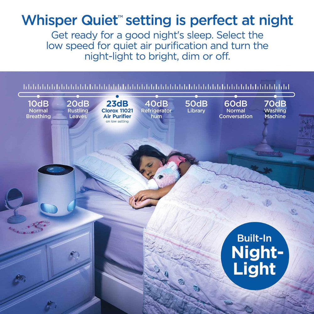 CLOROX 11021 Alexa Smart Tabletop True HEPA Air Purifier - Gadgets image 6