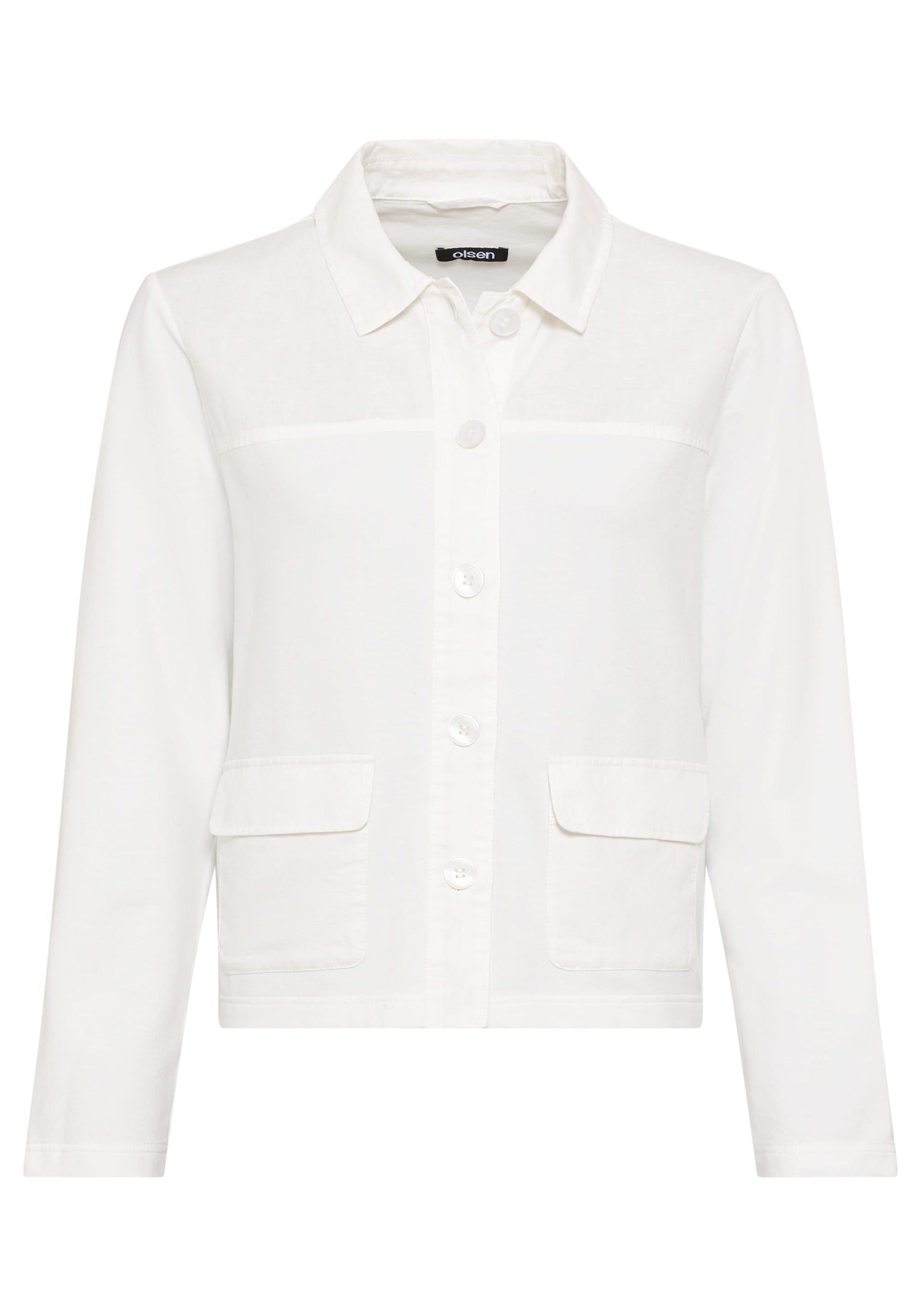 Mixed Media Cropped Jacket - Apparel image 1