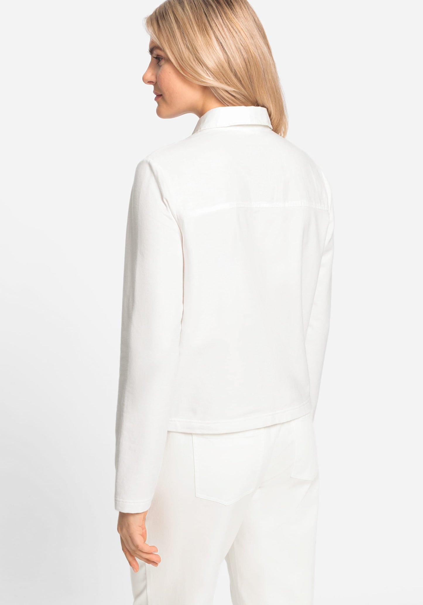 Mixed Media Cropped Jacket - Apparel image 6