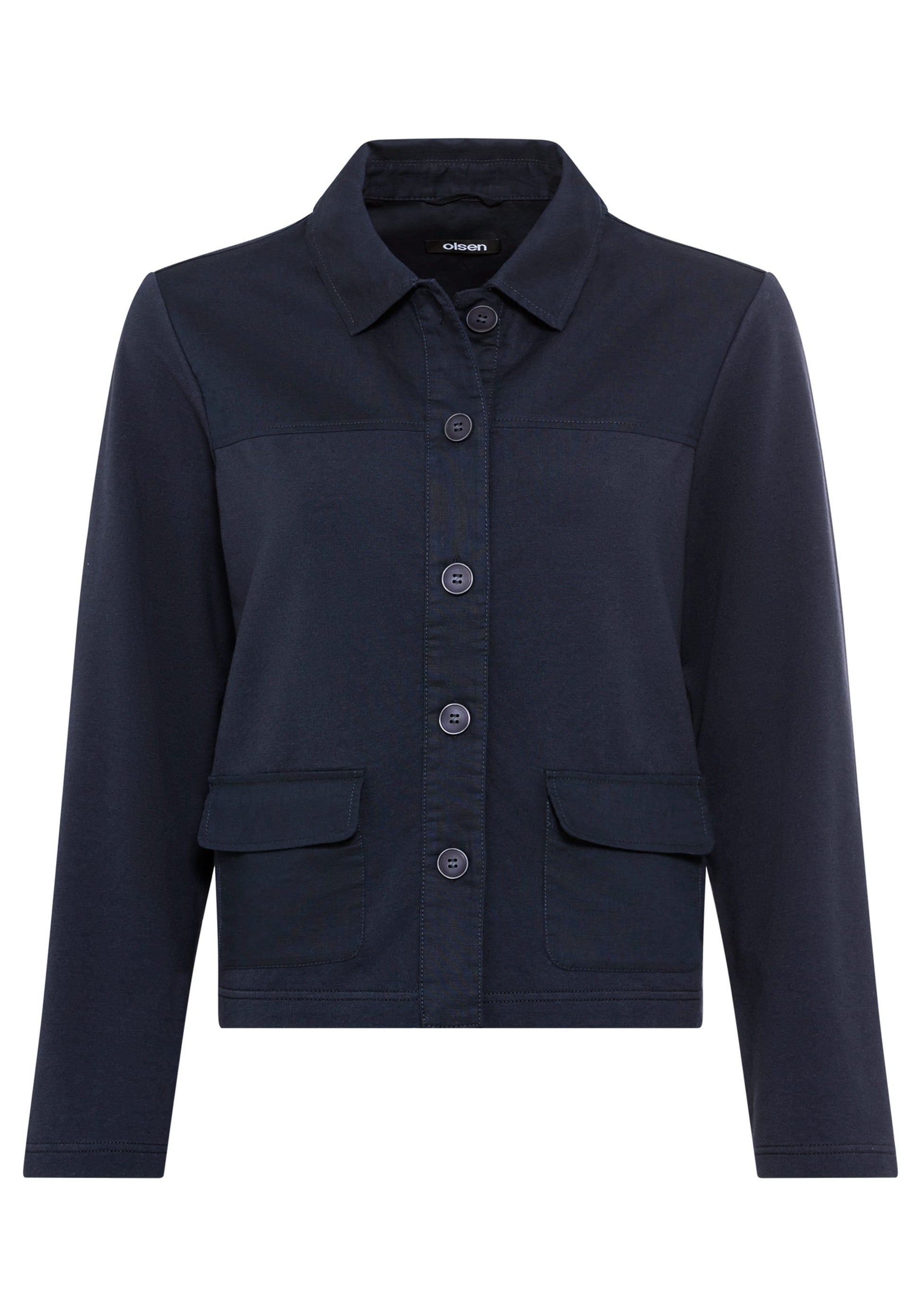 Mixed Media Cropped Jacket - Apparel image 9