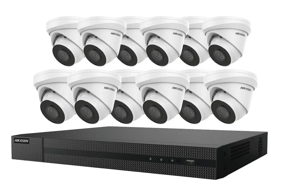Hikvision EKI-K164T412C 16-Channel 8MP NVR with 4TB HDD & 12 ColorVu 4MP Night Vision Turret Cameras Kit - Kitchen & Dining image 2