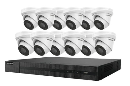 Hikvision EKI-K164T412C 16-Channel 8MP NVR with 4TB HDD & 12 ColorVu 4MP Night Vision Turret Cameras Kit - Kitchen & Dining image 2