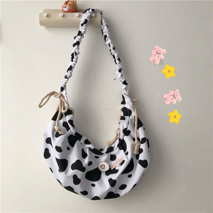 Waist Massager Soft Girl Girl Messenger Bag Cute Cow Student Shoulder Bag - Accessories image 7