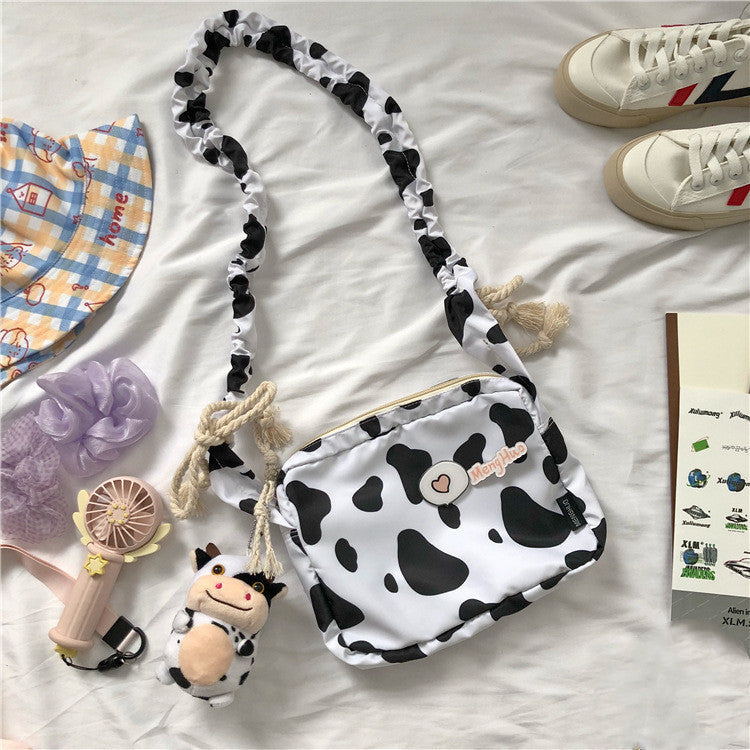 Waist Massager Soft Girl Girl Messenger Bag Cute Cow Student Shoulder Bag - Accessories image 12