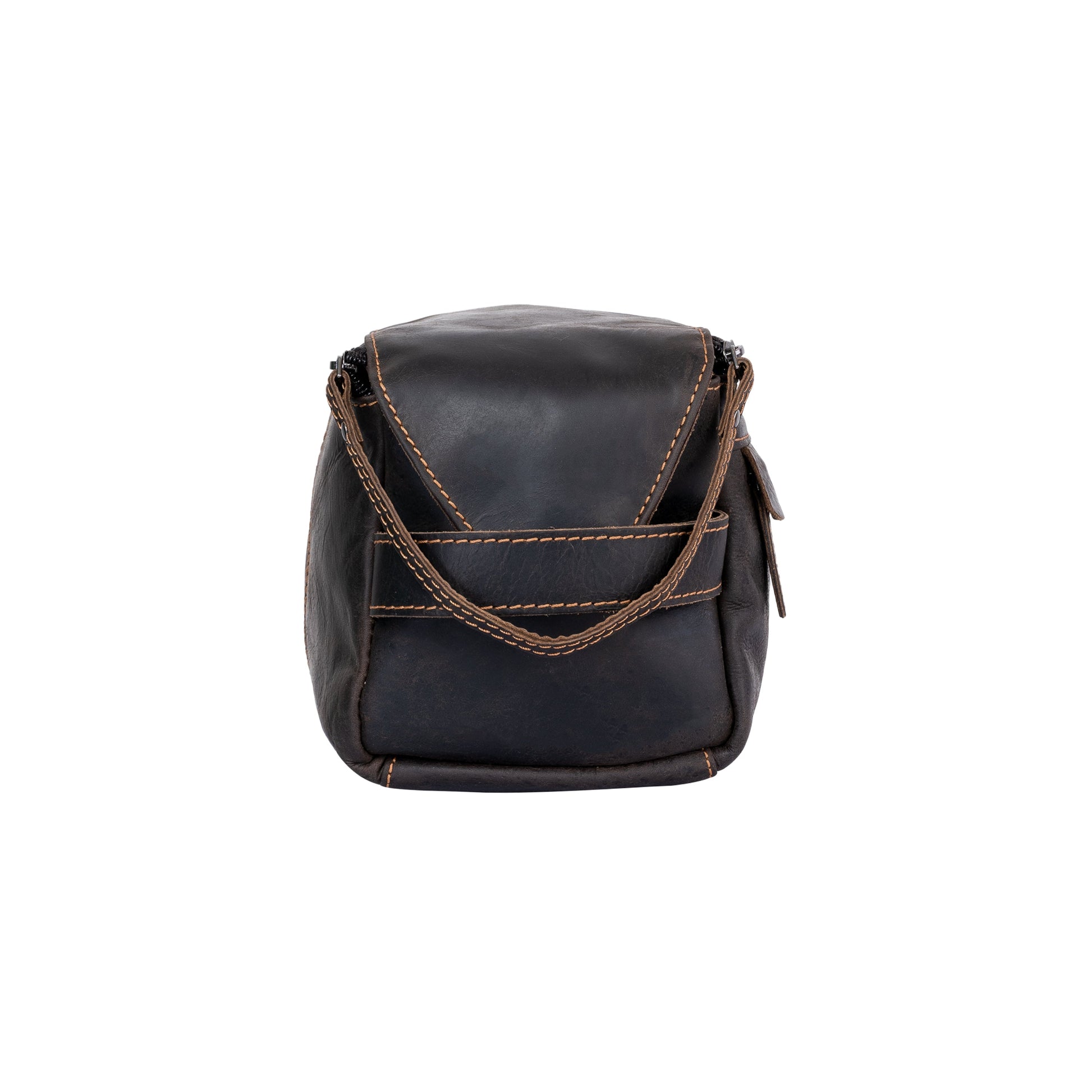 Leather Travel Wash Bag Calgary Brown - Accessories image 4