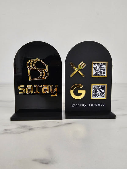 Custom Acrylic Restaurant QR Menu | 4 x 6" - Kitchen & Dining image 2