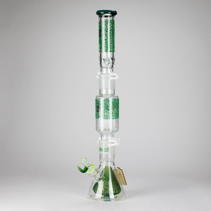 Cheech Glass | 23" Hive Pattern Beaker-in-Beaker Build-a-Bong – CHE-149 - Misc image 1