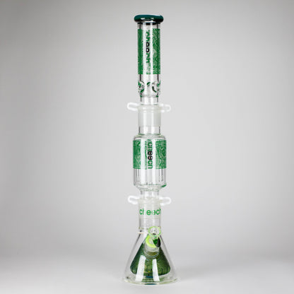 Cheech Glass | 23" Hive Pattern Beaker-in-Beaker Build-a-Bong – CHE-149 - Misc image 4