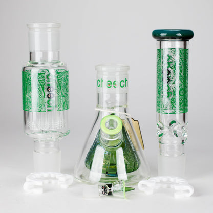 Cheech Glass | 23" Hive Pattern Beaker-in-Beaker Build-a-Bong – CHE-149 - Misc image 10