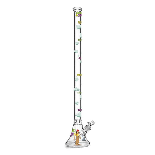 Cheech & Chong® Glass |  48" Tall 7mm Thick How High Are You Bell Base Water Pipe - Misc image 1