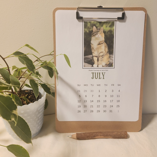 2026 Clipboard Calendar - Paws & Whiskers - Misc image 1