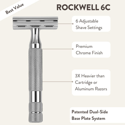 Rockwell 6C Adjustable Chrome Razor - Misc image 4