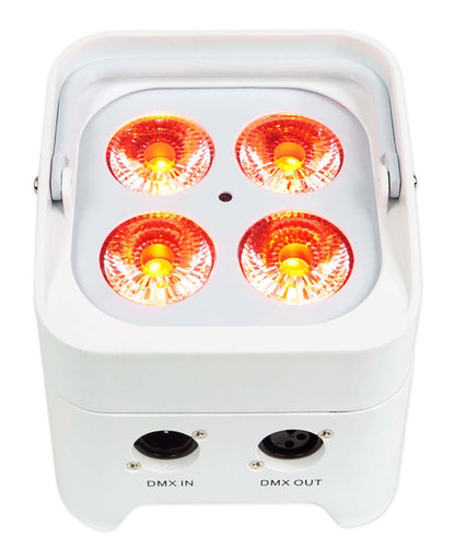 12) Rockville BEST PAR 50 White Battery Par Wash Lights w/Wireless DMX+RGBWA+UV - Kitchen & Dining image 2