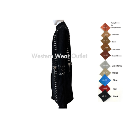 Western Leather Coat Women - Black Long Coat | BLCW0022 - Misc image 2