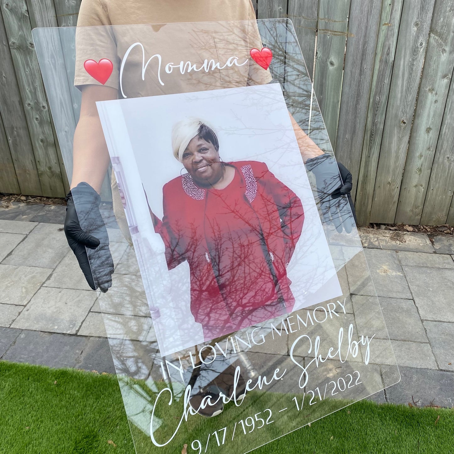 In Loving Memory Photo  Acrylic Plaque - Accessories image 13