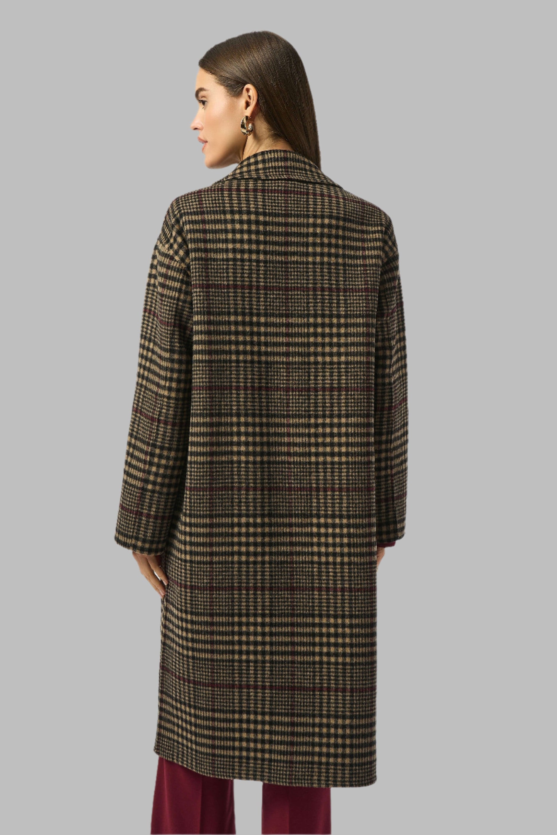 Wool Blend Plaid Double-Faced Coat - Misc image 2