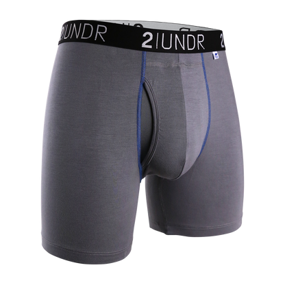 Swing Shift 6" Boxer Brief - 3 Pack Boxset - Black - Grey - Navy - Misc image 3