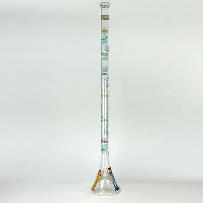 Cheech & Chong® Glass |  48" Tall 7mm Thick How High Are You Bell Base Water Pipe - Misc image 4