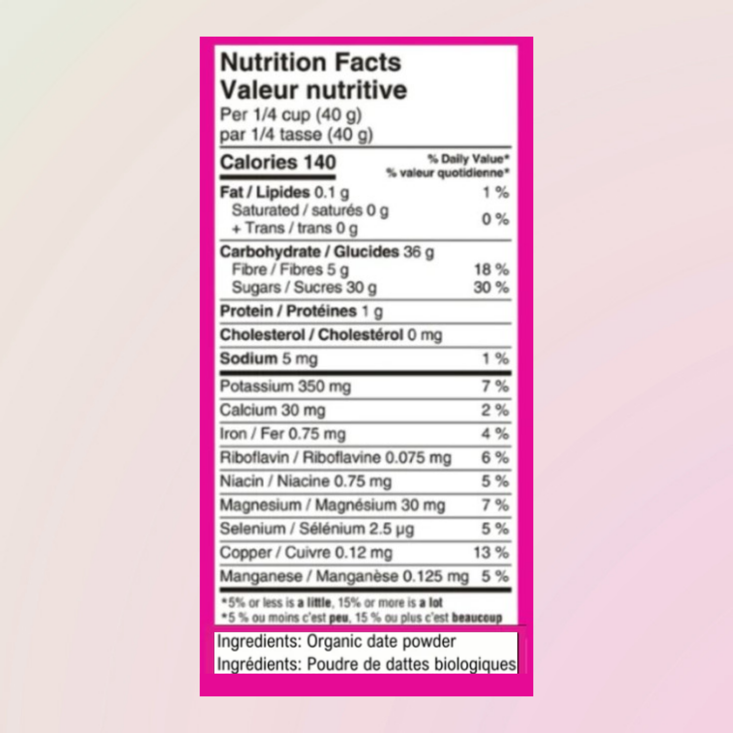 DATE POWDER, 6 X 275G - Kitchen & Dining image 3