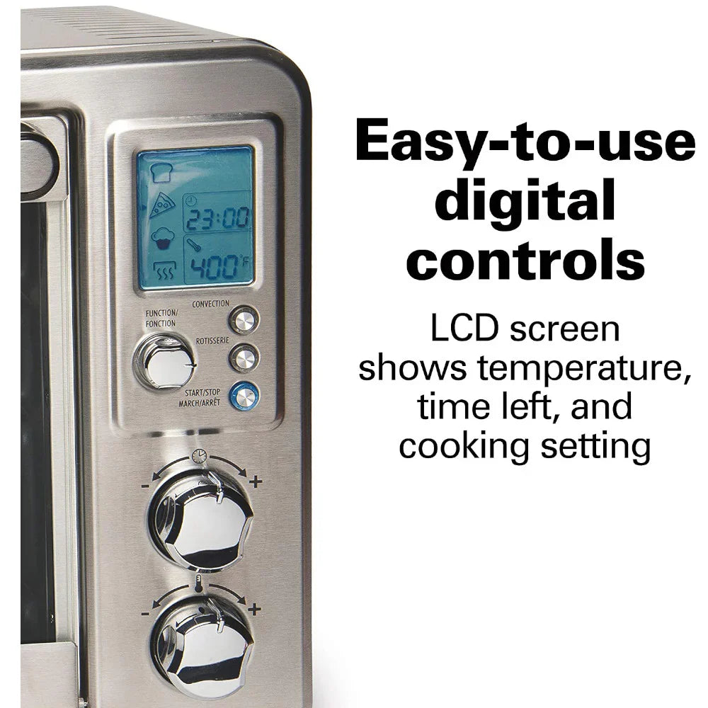 HAMILTON BEACH 31190C Stainless Steel Digital & Convection Toaster Oven - Small Appliances image 3