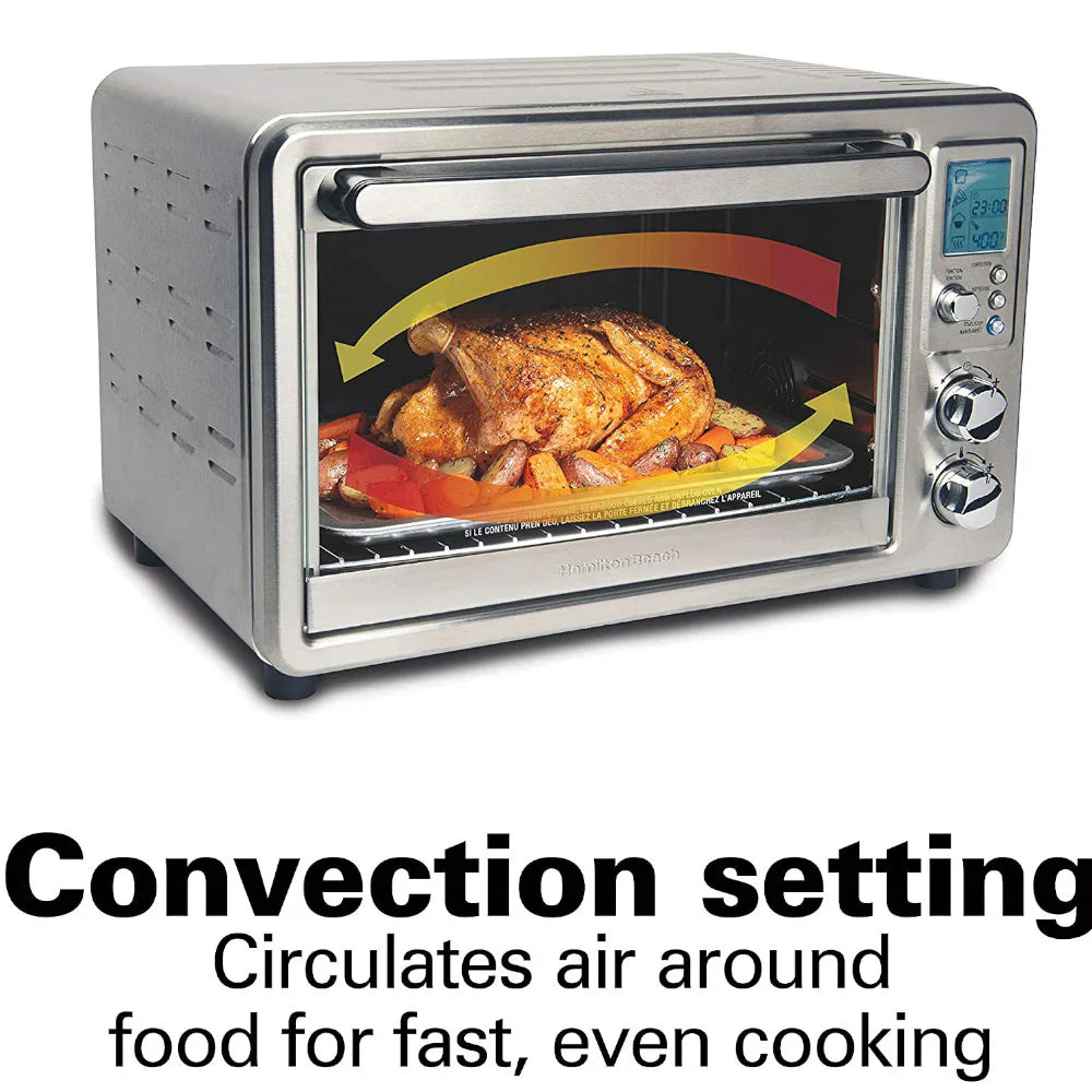 HAMILTON BEACH 31190C Stainless Steel Digital & Convection Toaster Oven - Small Appliances image 4