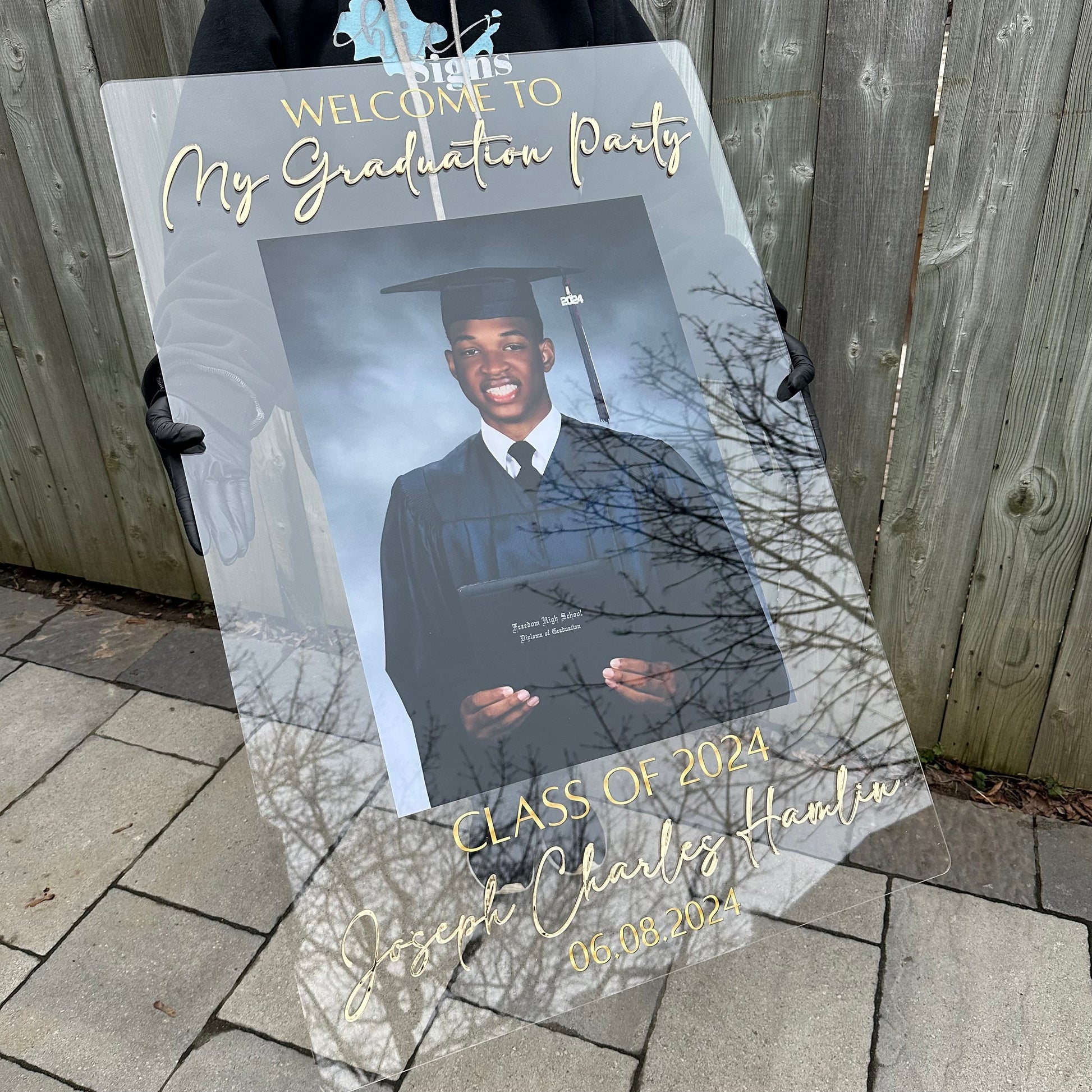 Photo Welcome Sign for Graduation - Bedding image 12