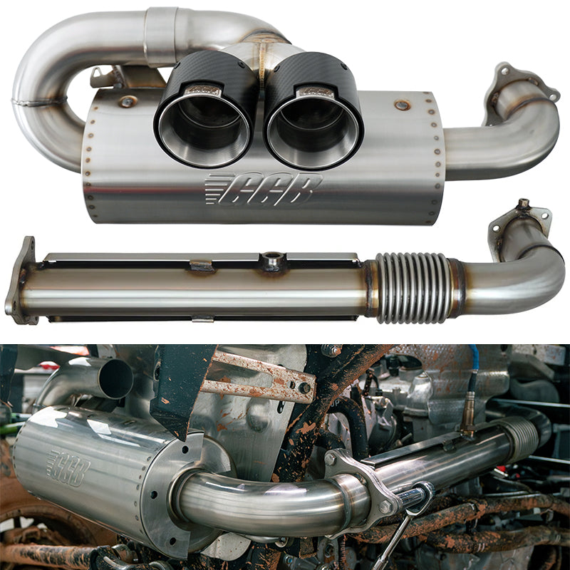 2020-2025 Polaris RZR Pro XP/XP4 Turbo Center Exit Sport Pro Dual Tip Muffler - Misc image 10