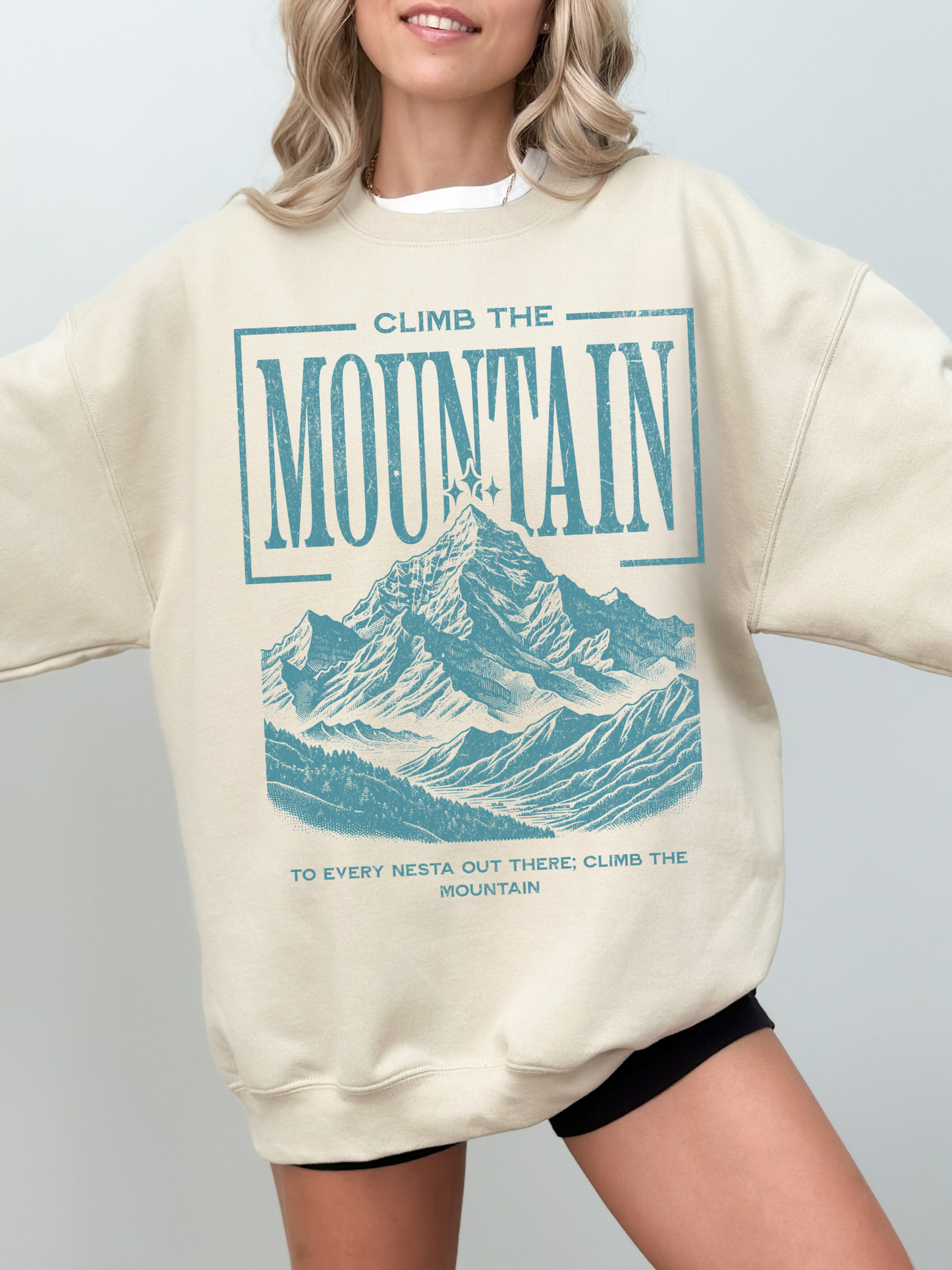 Climb the mountain sweatshirt | ACOTAR Merch - Apparel image 3