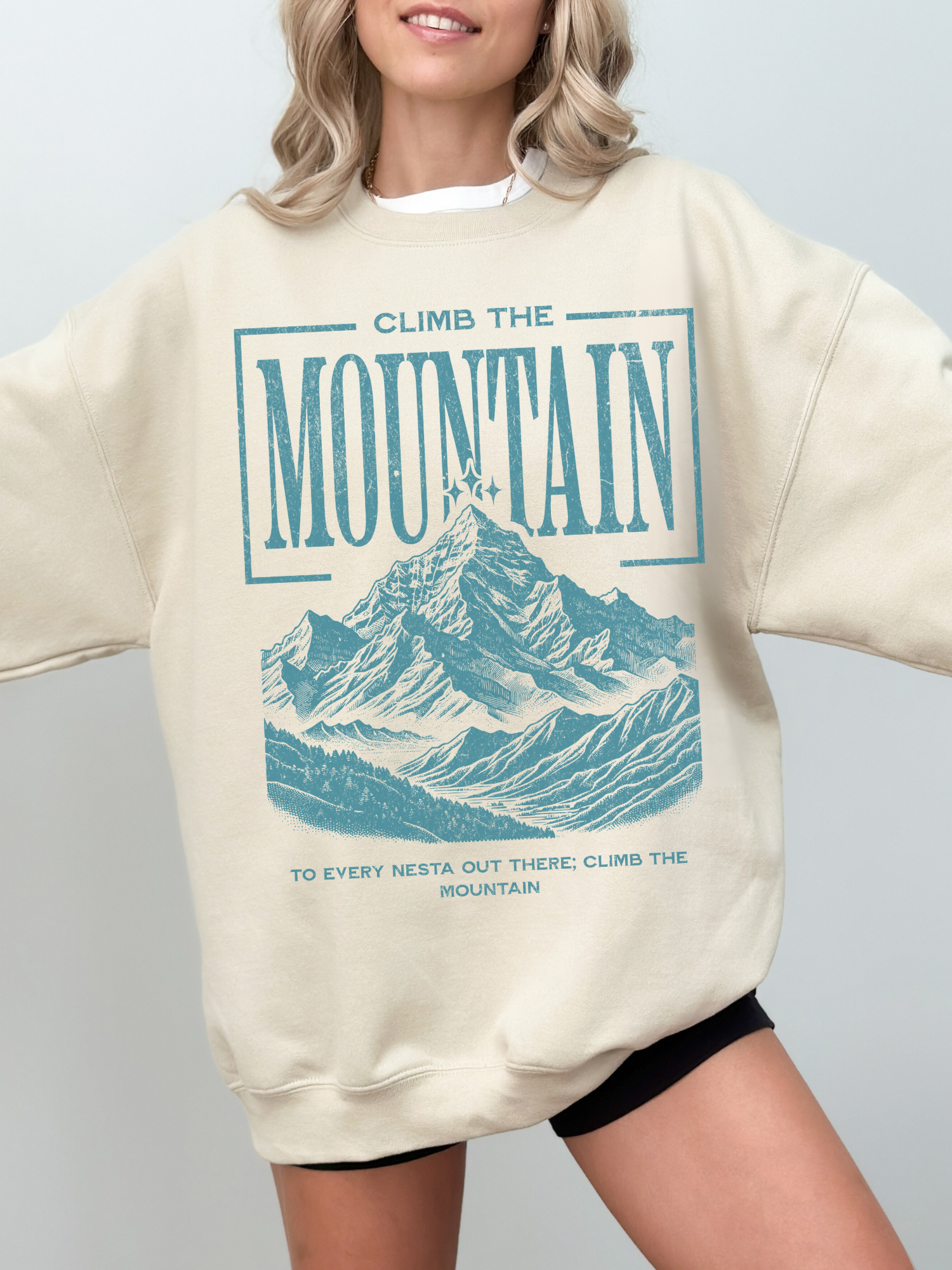 Climb the mountain sweatshirt | ACOTAR Merch - Apparel image 3