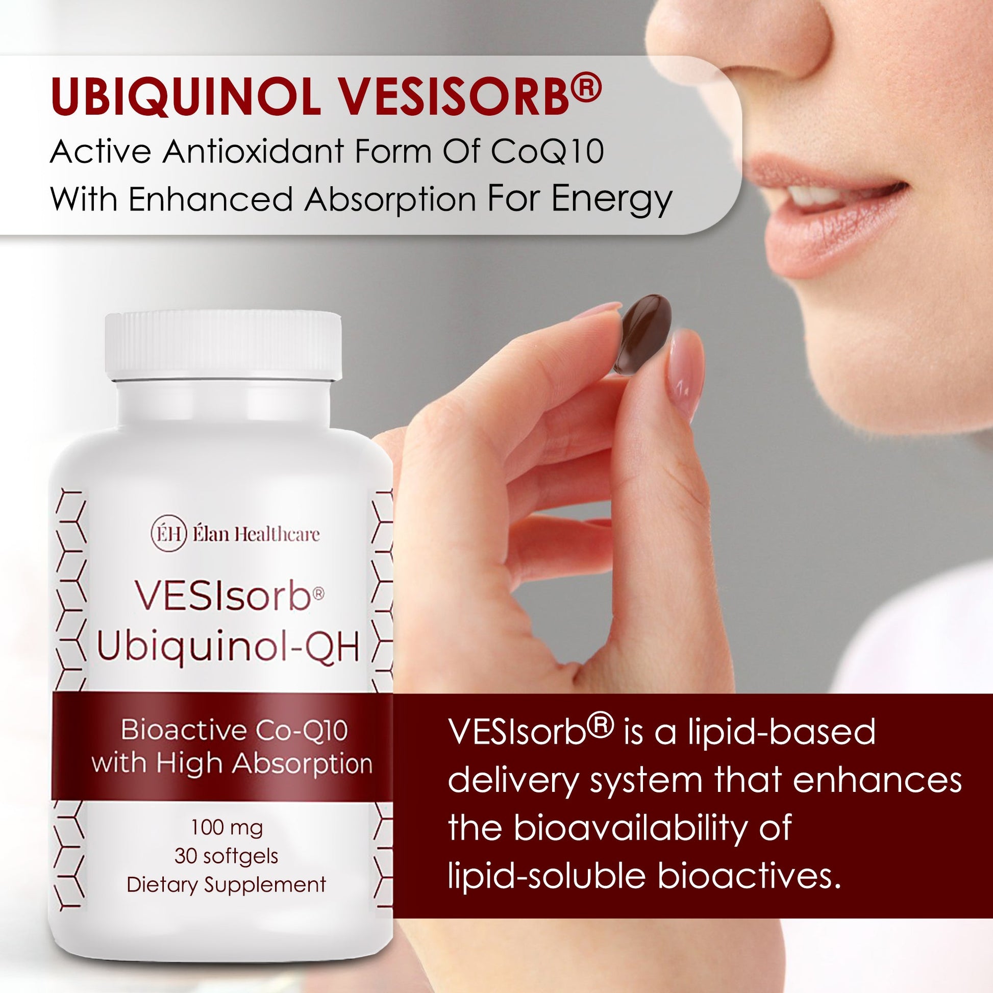 VESIsorb Ubiquinol-QH: Ultimate CoQ10 Absorption for Wellness - Apparel image 7
