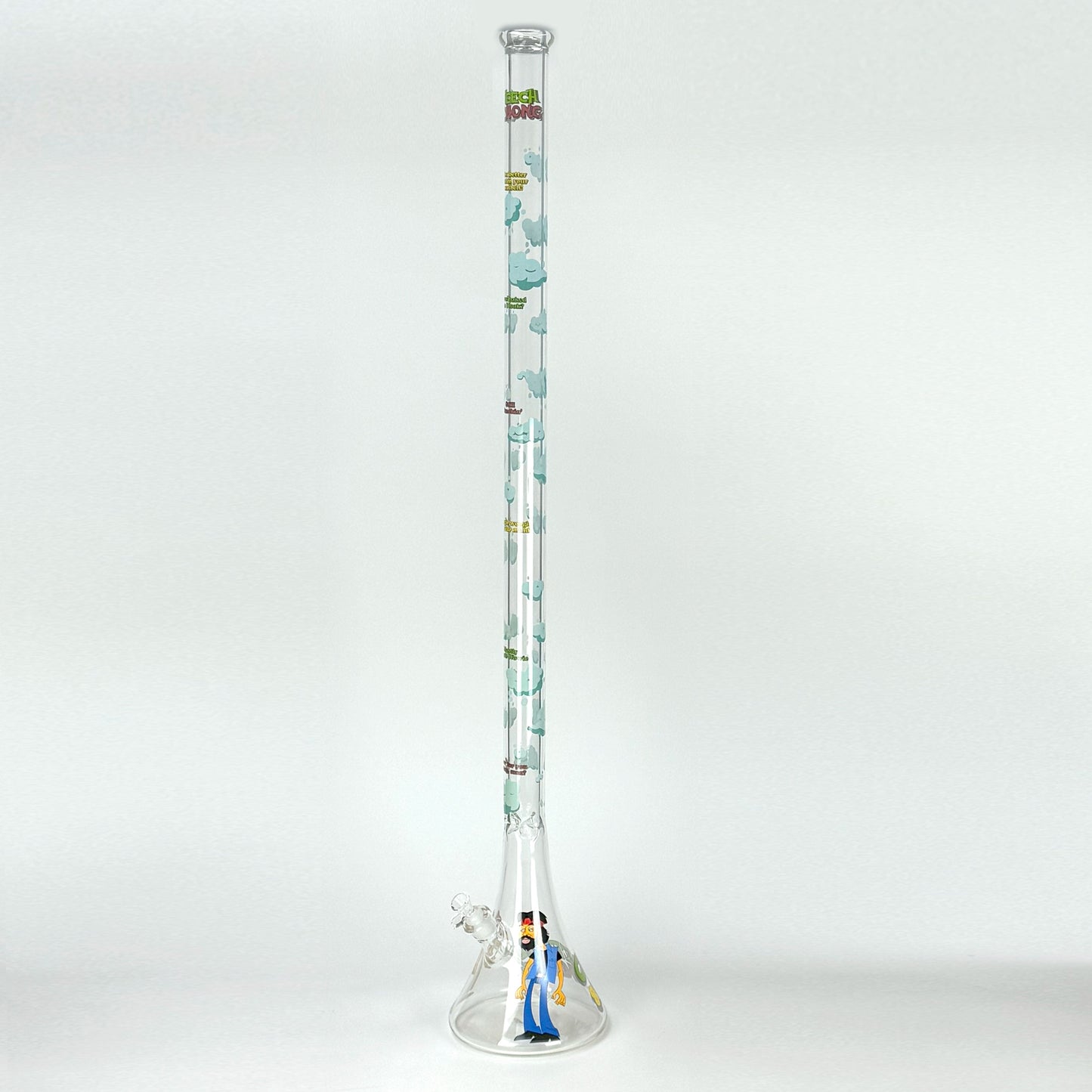 Cheech & Chong® Glass |  48" Tall 7mm Thick How High Are You Bell Base Water Pipe - Misc image 5
