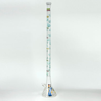 Cheech & Chong® Glass |  48" Tall 7mm Thick How High Are You Bell Base Water Pipe - Misc image 5