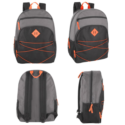 17-inch Multi Pocket Bungee Backpack - 5 Colors - Accessories image 10