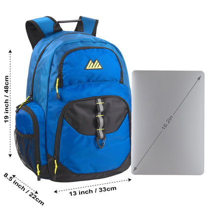 19-inch Mountain Edge Multi Pocket Daisy Chain With D Ring Backpack w Laptop Sleeve - 3 Colors - Gadgets image 7