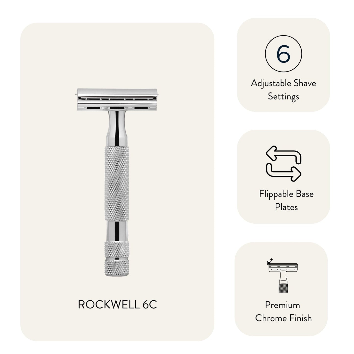 Rockwell 6C Adjustable Chrome Razor - Misc image 16