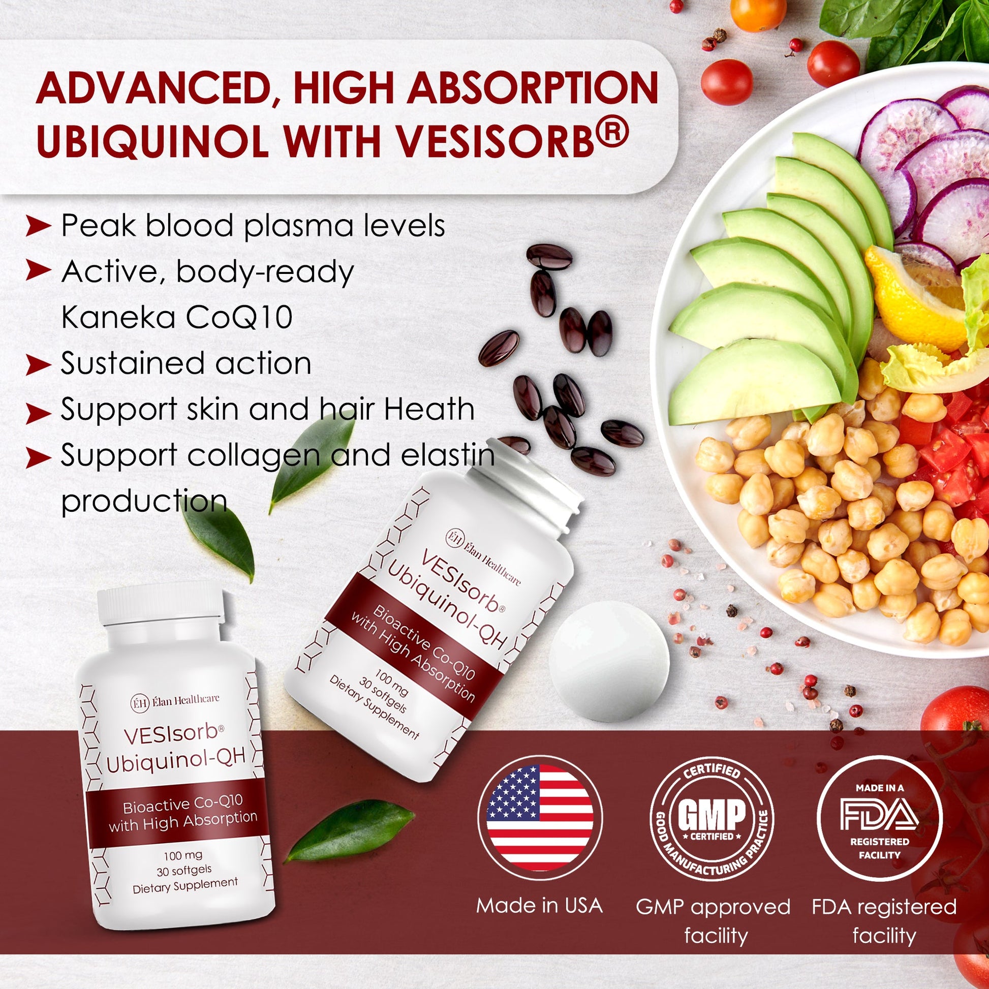 VESIsorb Ubiquinol-QH: Ultimate CoQ10 Absorption for Wellness - Apparel image 4